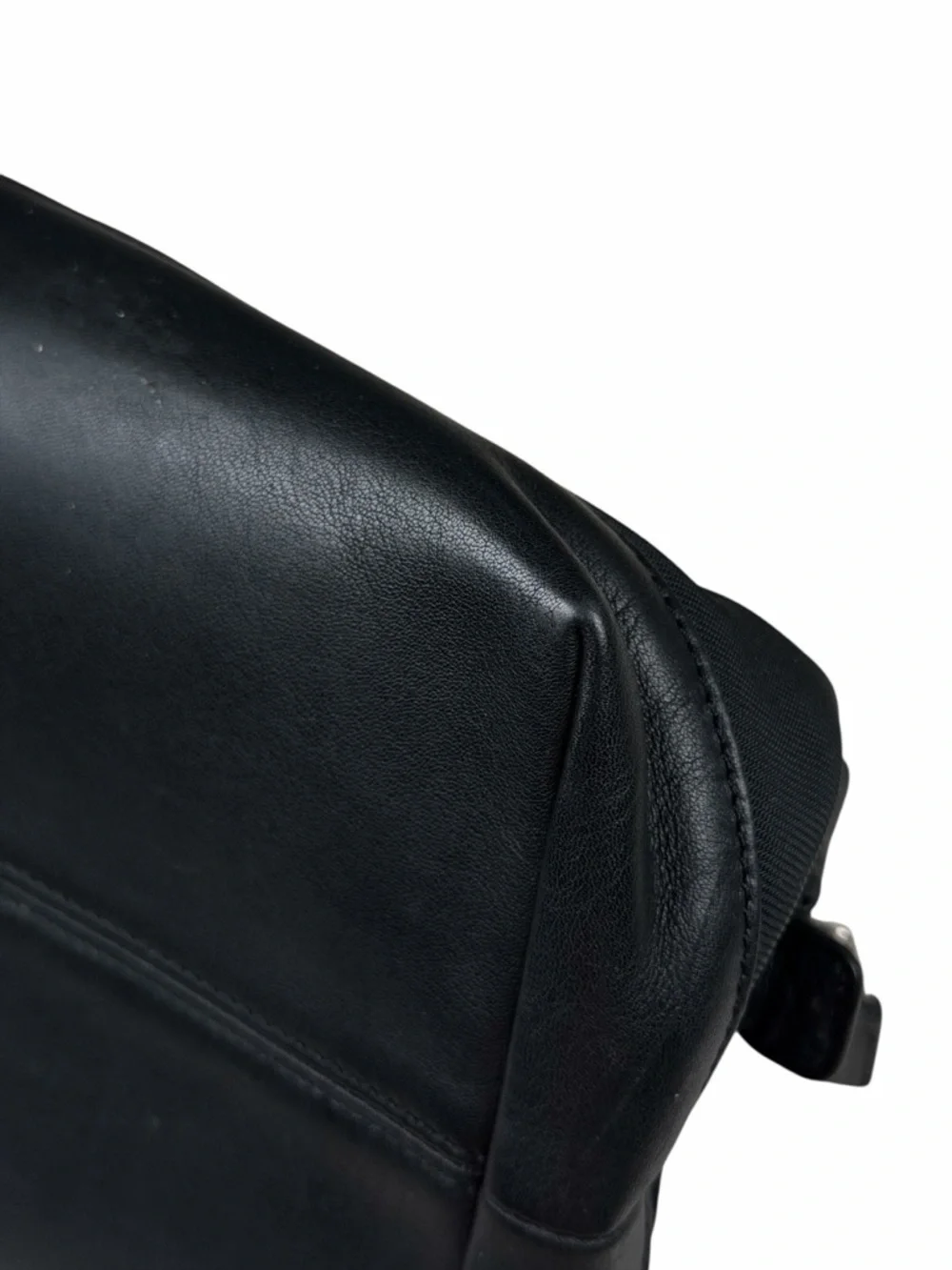 Coach Twill Travel Kit style # 5488 in Black Canvas/Leather